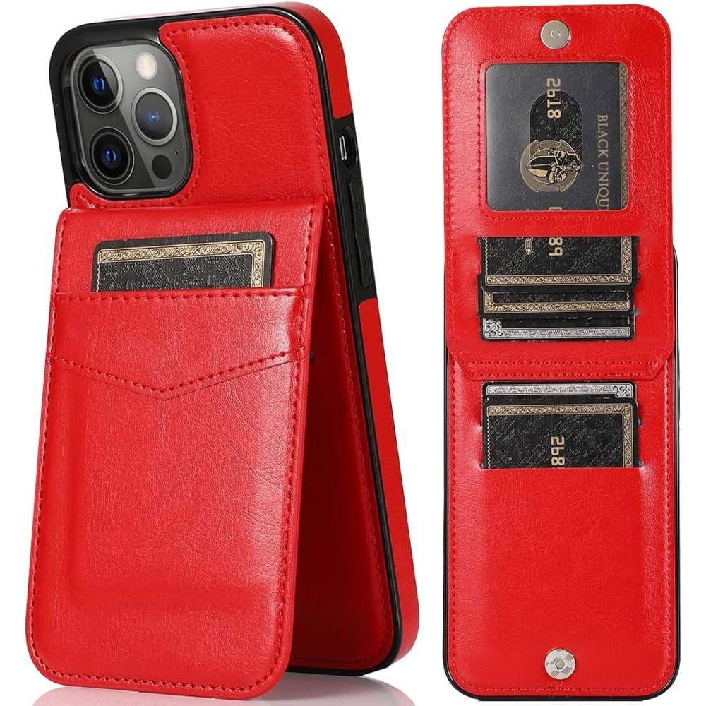 DERİ KARTLI - APPLE - 11 - RED - YSR