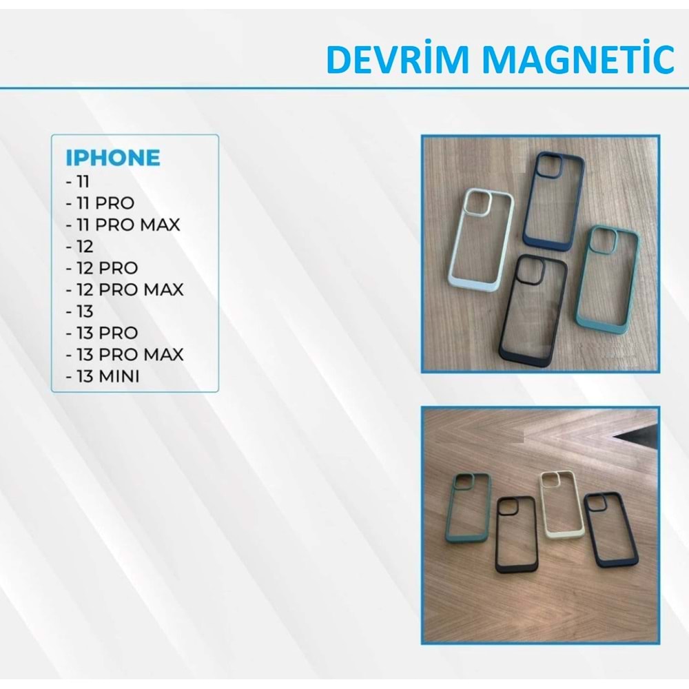 DEVRİM 360 MAGNETİC KILIF - APPLE - 13 PRO - NAVY BLUE - YSR