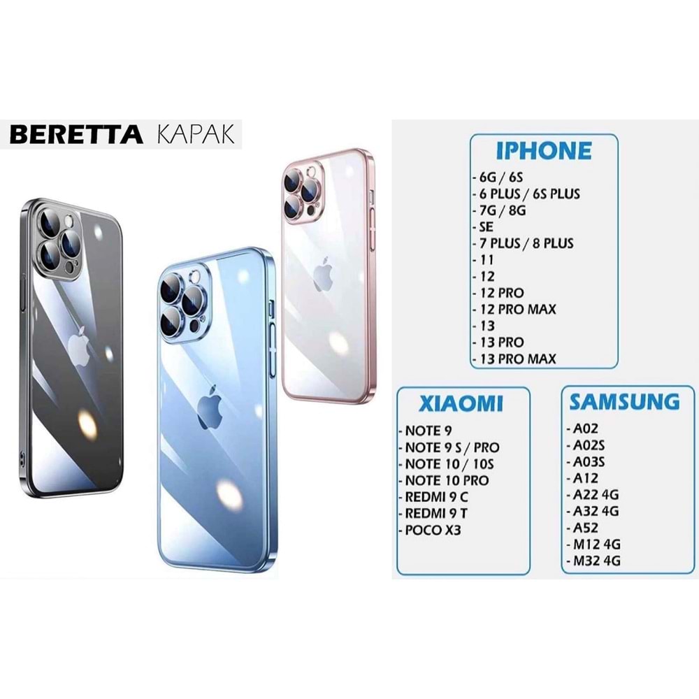 BERETTA KAPAK 14 SERİSİ UÇAK - APPLE - 14 PRO MAX - SILVER - YSR