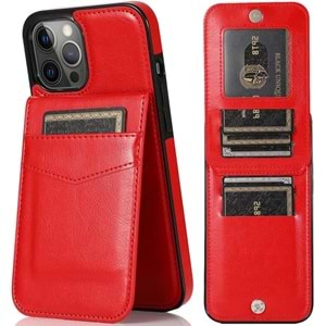 DERİ KARTLI - APPLE - 11 PRO - RED - YSR