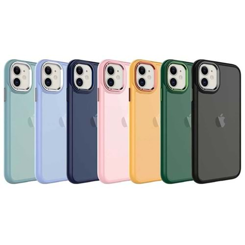 MODOS METAL KAPAK KILIF - APPLE - 14 PRO MAX - BLUE