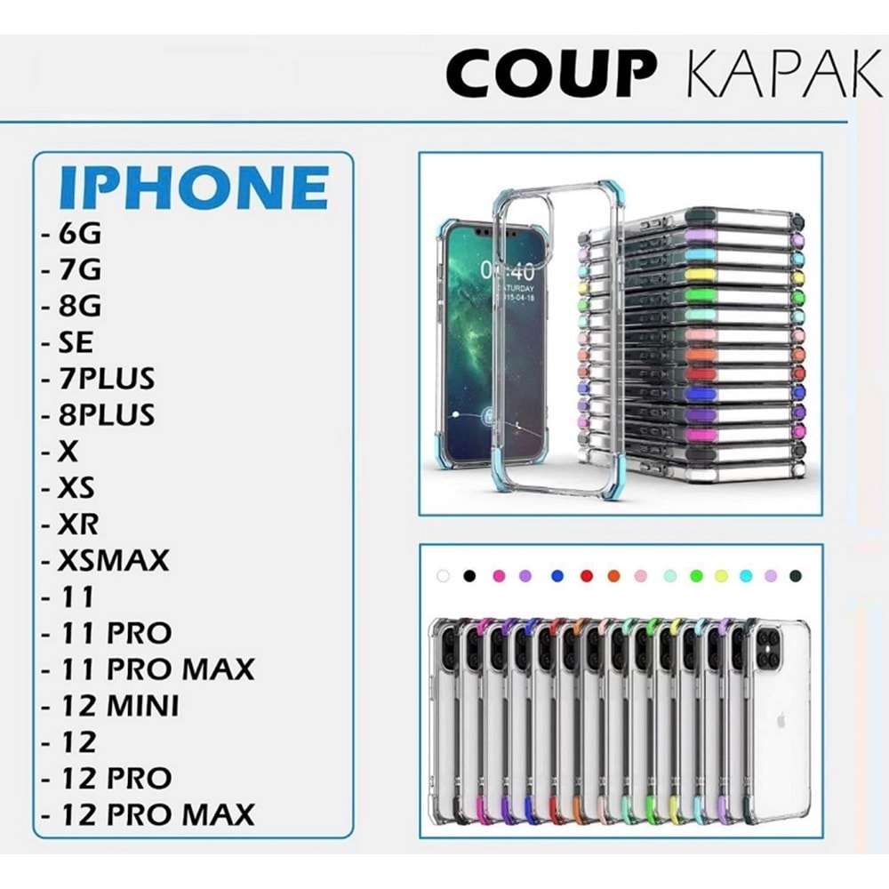 İPHONE 12 COUP ANTİ SHOCK CASE - RED - YSR