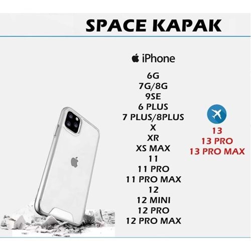 İPHONE 7P/8P SPACE İPHONE KAPAK - ŞEFFAF - YSR
