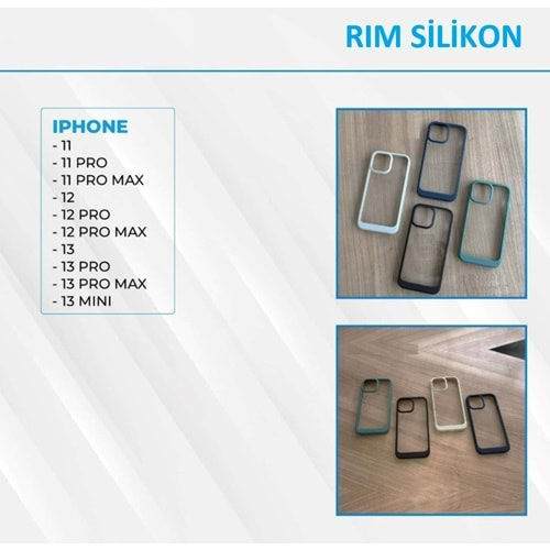 İPHONE 12 PRO RIM KAPAK CASE - BLACK - YSR