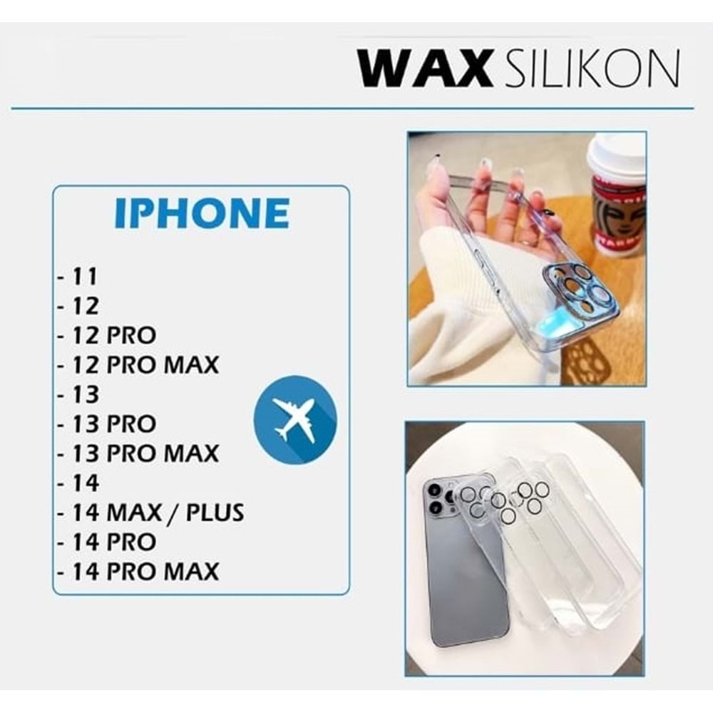 İPHONE 14 PLUS WAX SİLİKON UÇAK