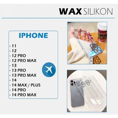 İPHONE 14 PLUS WAX SİLİKON UÇAK